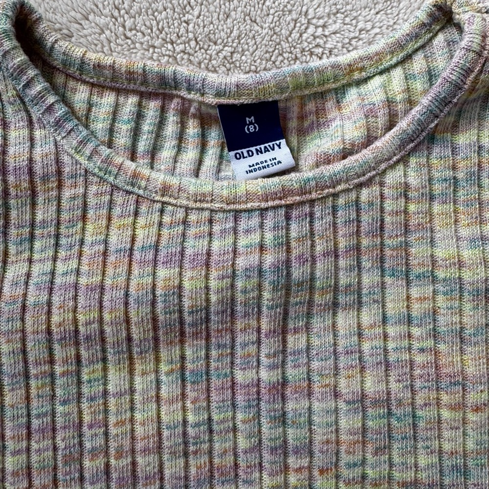 Old Navy Multicolor Ribbed Kids Top - Picture 2 of 5